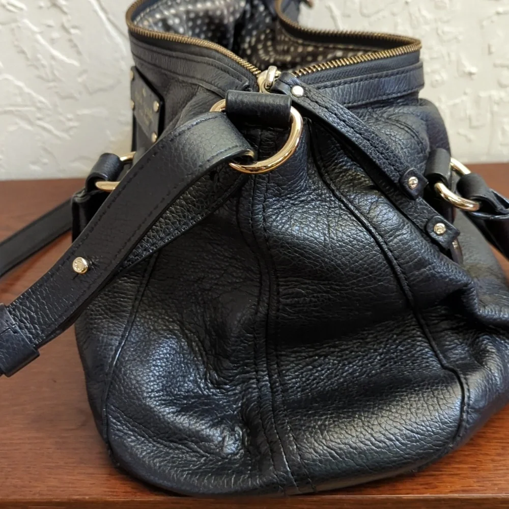💎 kate spade NY Black Berkshire Road Bernie Convertible Satchel - Flawed Gem